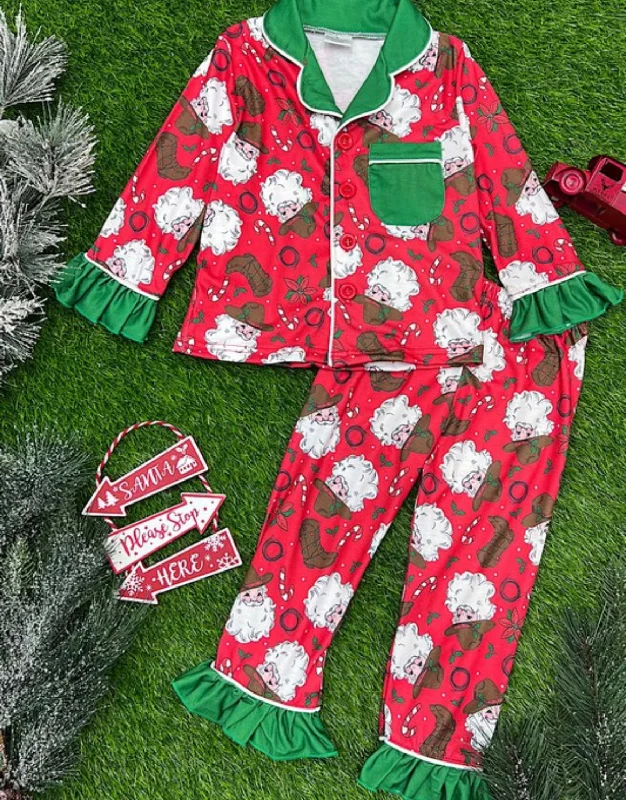 Women's Casual and Dressy Outfits Kids Santa PJs