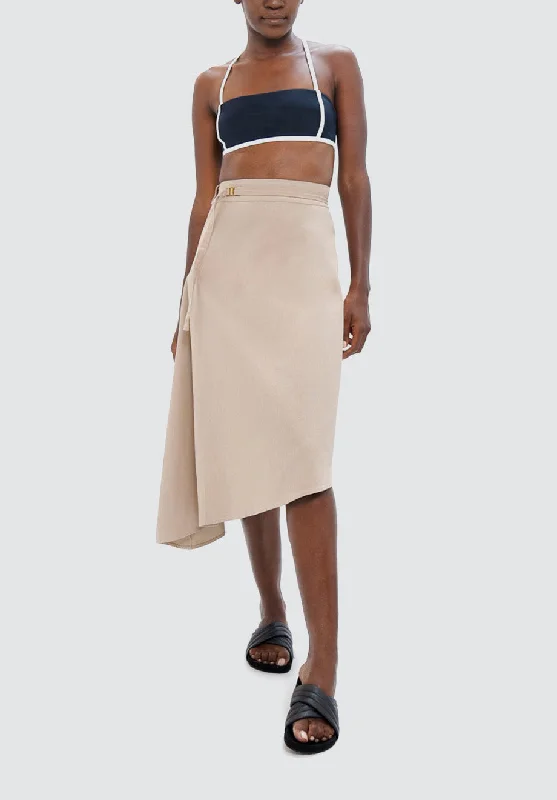 Trendy Threads Mallorca PMI - Asymmetric Skirt | Sand