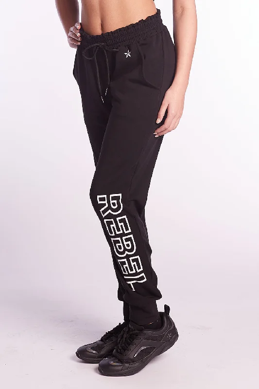 Trendy Attire For Her Relax Jogger in Black Laser