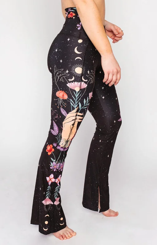 Huge Markdowns Split Flare Pant In Celestial Timing