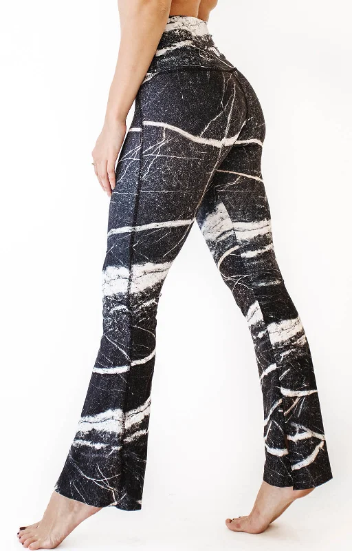 All Season Basics Discount Split Flare Pant In River Rock