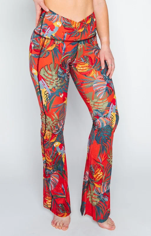 Clearance Sale, All Cheap Split Flare Pant In Tropical Paradise