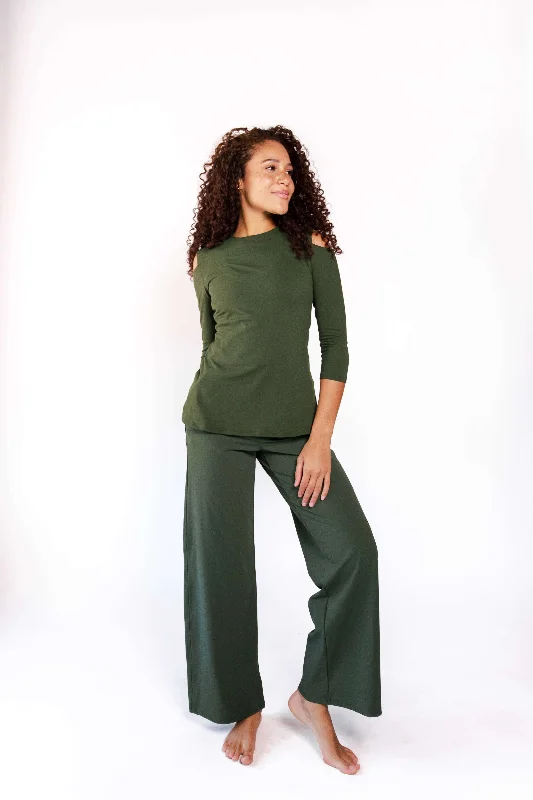 Chic Style, Always In Vogue Ultimate Trouser in Forest Green