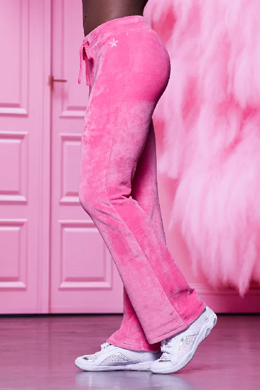 Outfits For Girls Velour Track Pant in Preppy Pink